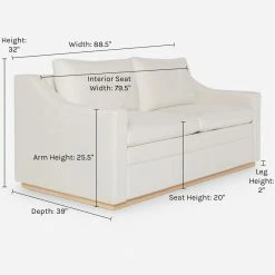 Lulu And Georgia Furniture Coniston Linen Sleeper Sofa By Ginny Macdonald