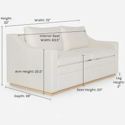 Lulu And Georgia Furniture Coniston Linen Sleeper Sofa By Ginny Macdonald