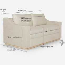 Lulu And Georgia Furniture Coniston Linen Sleeper Sofa By Ginny Macdonald