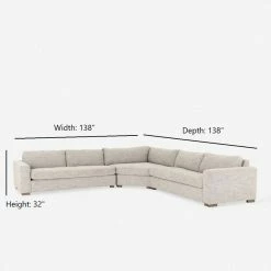 Lulu And Georgia Furniture Derbie Extended Corner Sectional Sofa