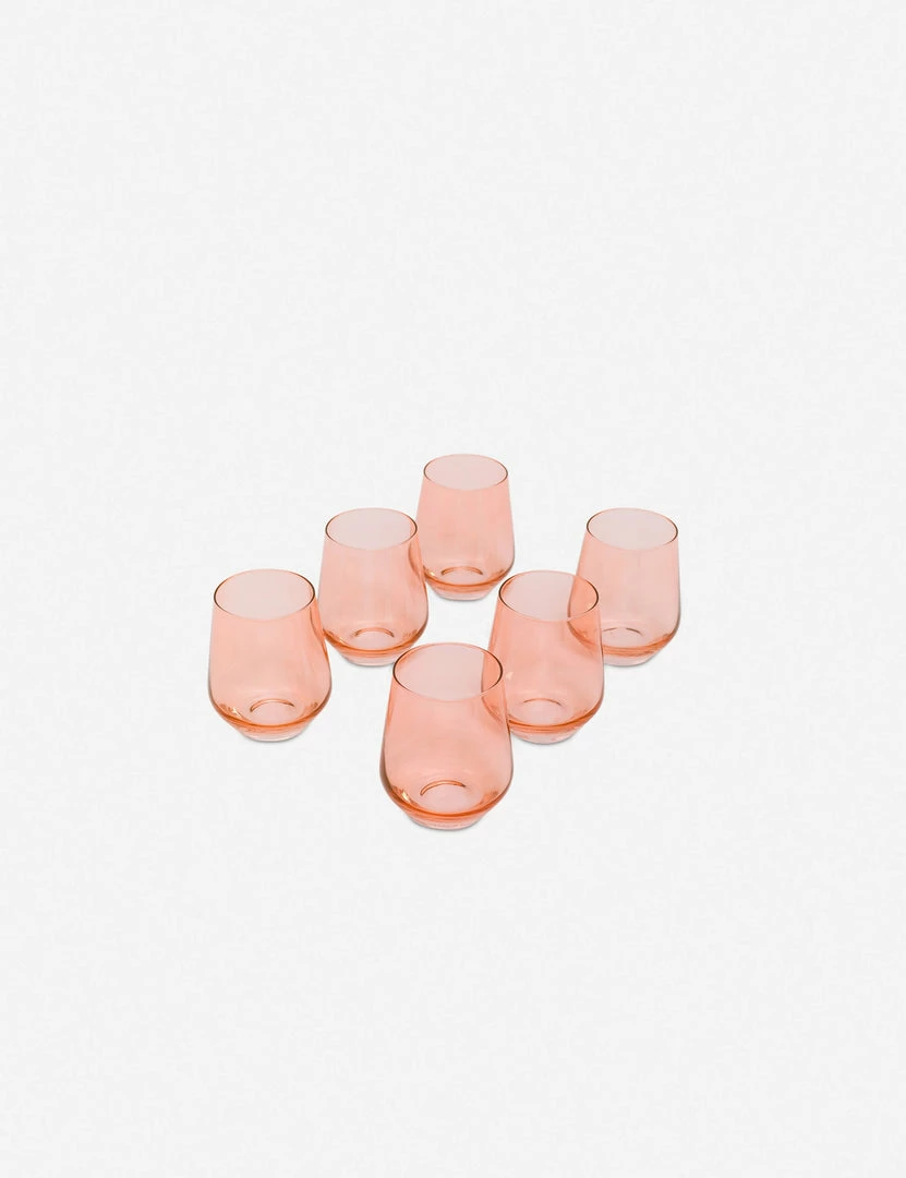 Lulu And Georgia Estelle Stemless Wine Glass, (Set Of 6) Kitchen + Dining