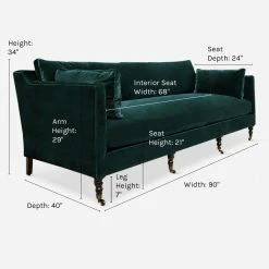 Lulu And Georgia Fabienne Sofa Mossy Greens