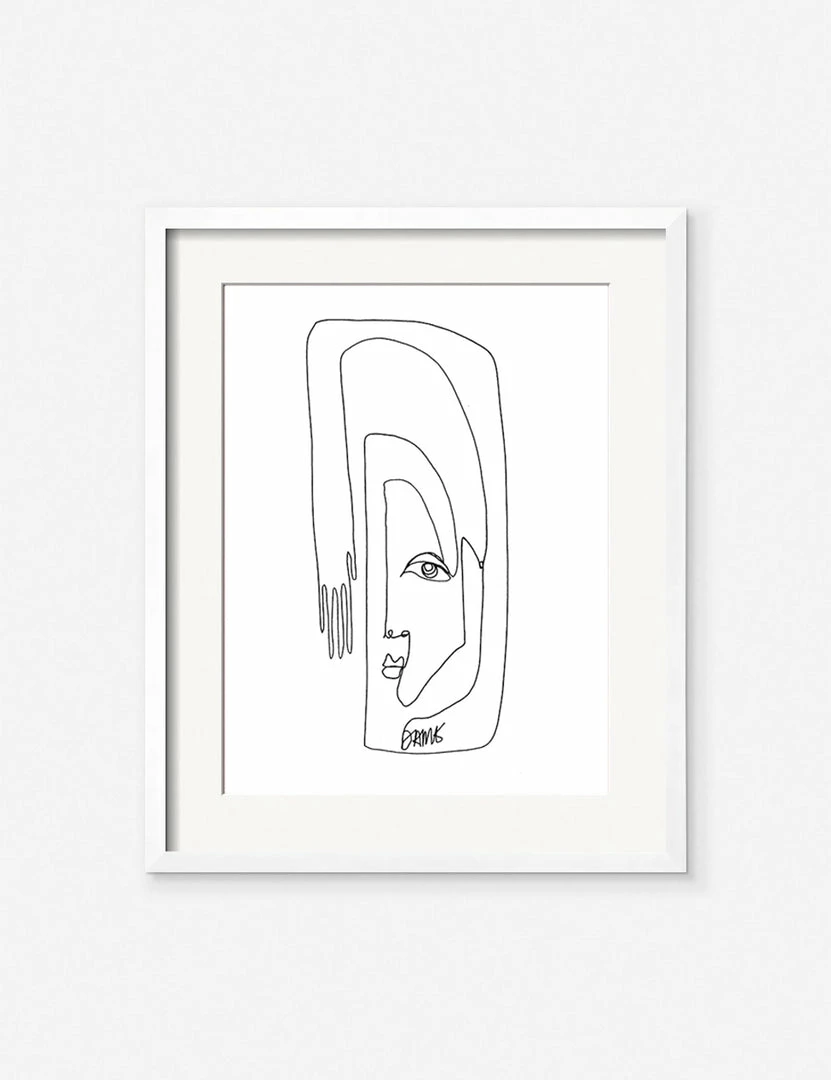 Lulu And Georgia Walls Face + Hand' Print By Damienne Merlina