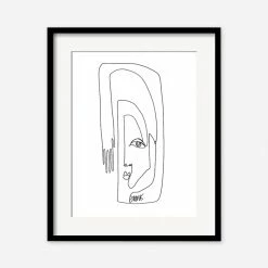 Lulu And Georgia Walls Face + Hand' Print By Damienne Merlina