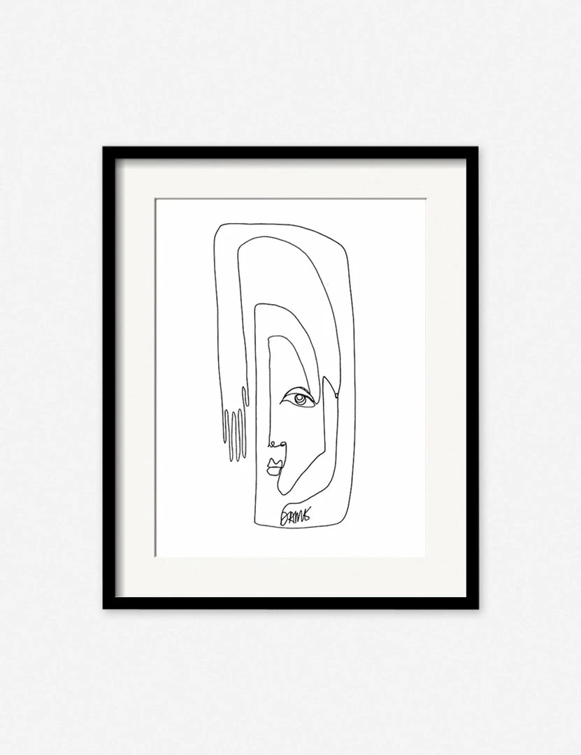 Lulu And Georgia Walls Face + Hand' Print By Damienne Merlina