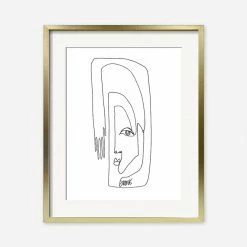 Lulu And Georgia Walls Face + Hand' Print By Damienne Merlina