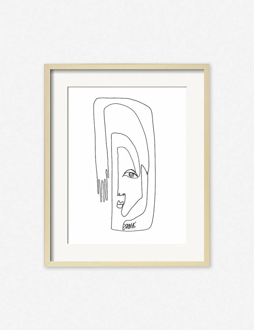 Lulu And Georgia Walls Face + Hand' Print By Damienne Merlina