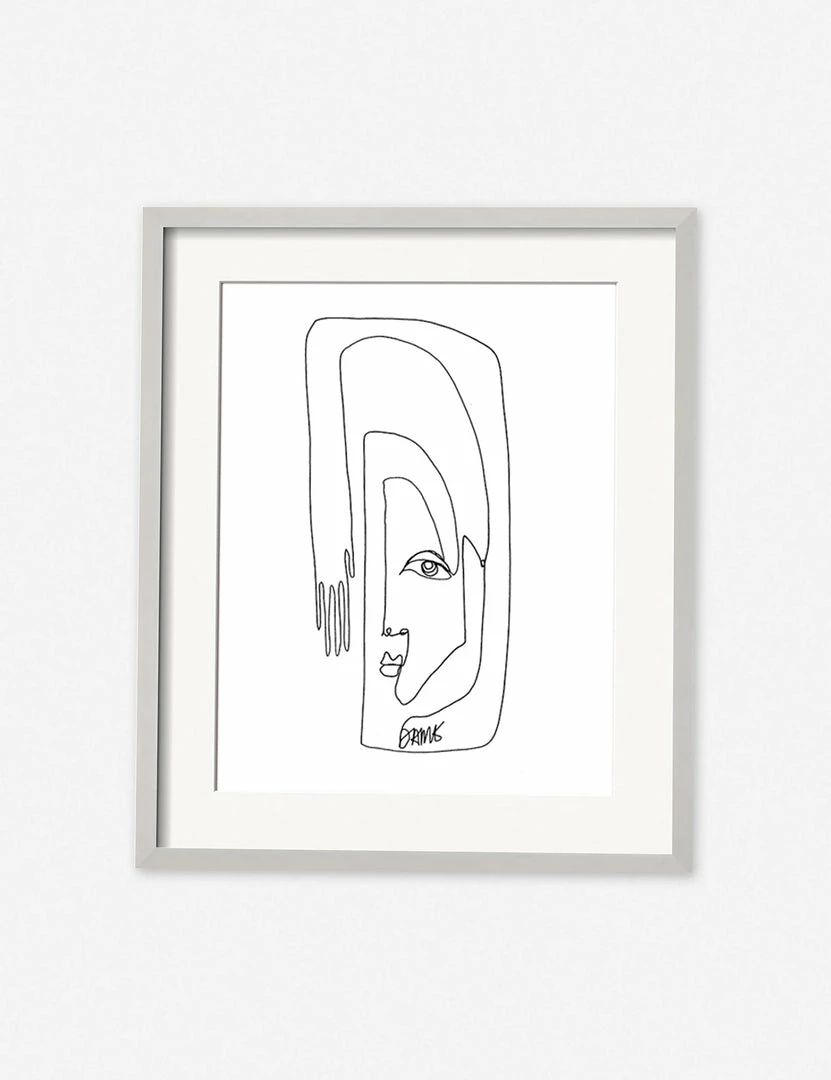 Lulu And Georgia Walls Face + Hand' Print By Damienne Merlina