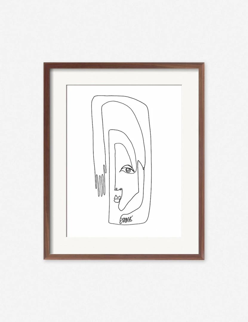 Lulu And Georgia Walls Face + Hand' Print By Damienne Merlina