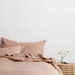 Lulu And Georgia Cultiver Linen Bedding, Flat Sheet
