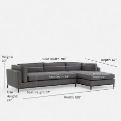 Lulu And Georgia Furniture Fritzie Sectional Sofa