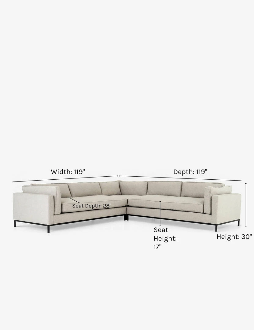 Lulu And Georgia Fritzie Corner Sectional Sofa