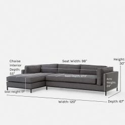 Lulu And Georgia Furniture Fritzie Sectional Sofa