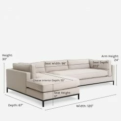 Lulu And Georgia Furniture Fritzie Sectional Sofa