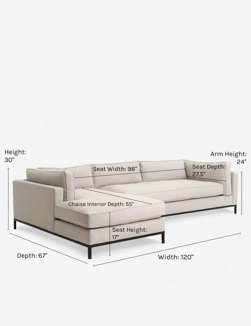 Lulu And Georgia Furniture Fritzie Sectional Sofa