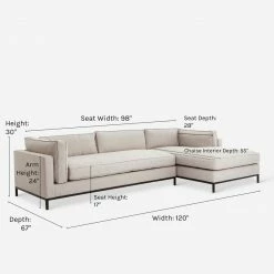 Lulu And Georgia Furniture Fritzie Sectional Sofa