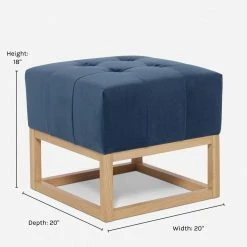 Lulu And Georgia Grasmere Ottoman By Ginny Macdonald Furniture