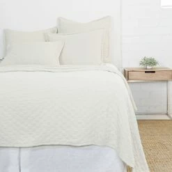 Lulu And Georgia Earth Tones Ojai Matelassé Coverlet By Pom Pom At Home