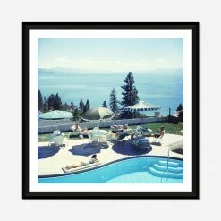 Lulu And Georgia'Relaxing At Lake Tahoe' Photography Print By Slim Aarons