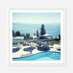 Lulu And Georgia'Relaxing At Lake Tahoe' Photography Print By Slim Aarons