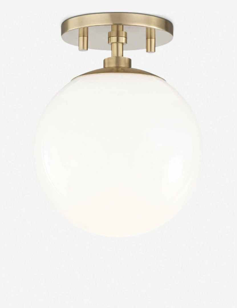 Lulu And Georgia Curved + Rounded Lia Semi-Flush Mount Light