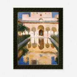 Lulu And Georgia'Hall Of The Ambassadors, Alhambra, Granada' Wall Art By Joaquin Sorolla Y Bastida
