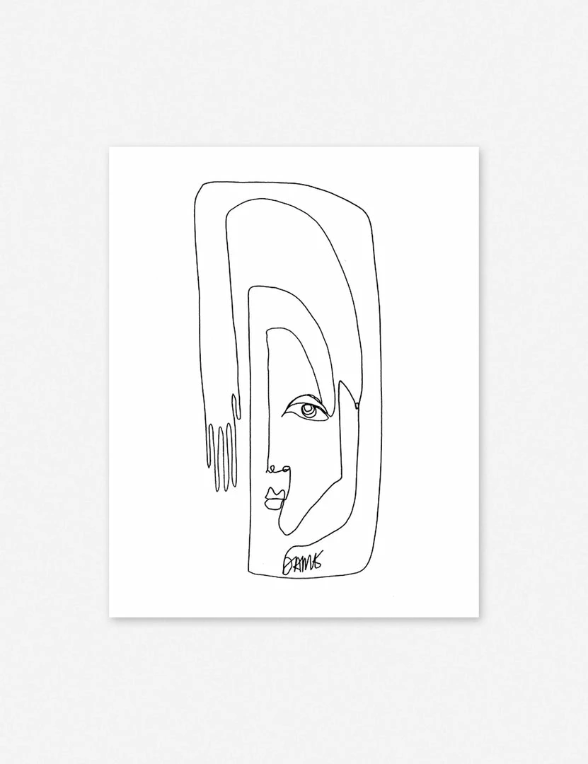 Lulu And Georgia Walls Face + Hand' Print By Damienne Merlina