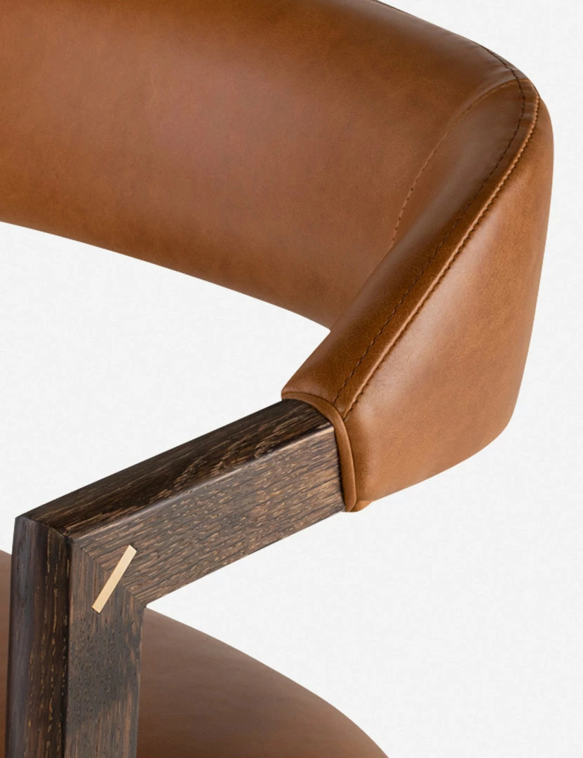 Lulu And Georgia Sandia Leather Bar Stool, Natural Furniture