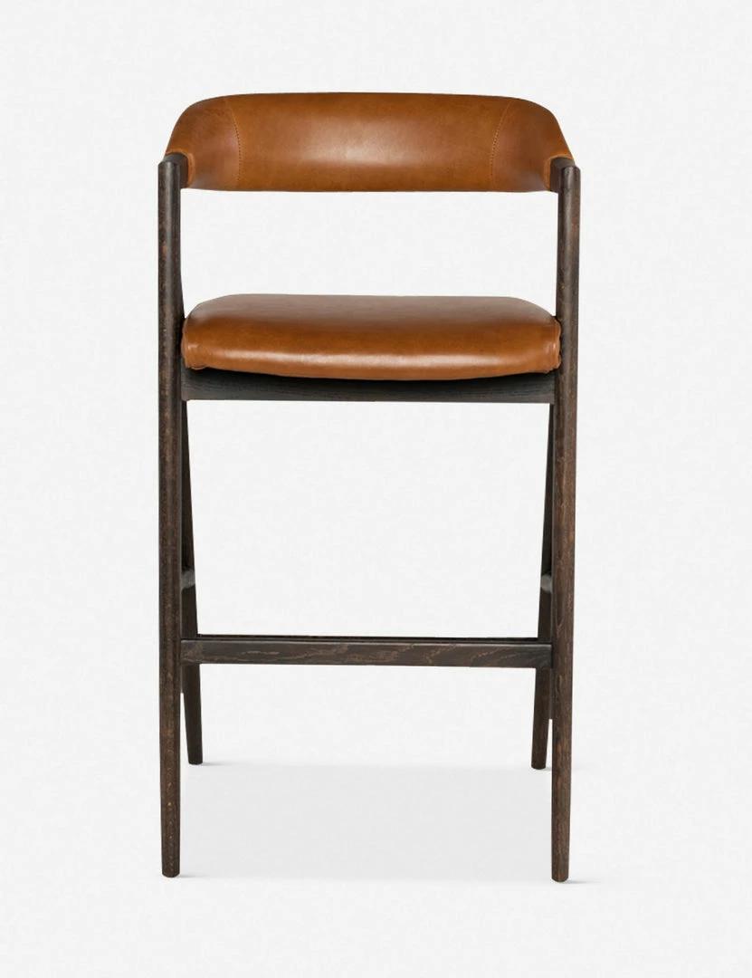Lulu And Georgia Sandia Leather Bar Stool, Natural Furniture