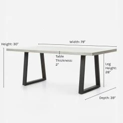 Lulu And Georgia Outdoor Collection Hollis Indoor / Outdoor Dining Table