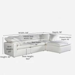 Lulu And Georgia Jacques Large Sectional Sofa Furniture