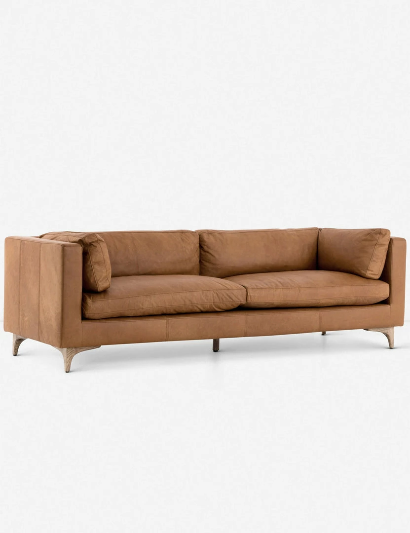 Lulu And Georgia Earth Tones Jocelyn Leather Sofa