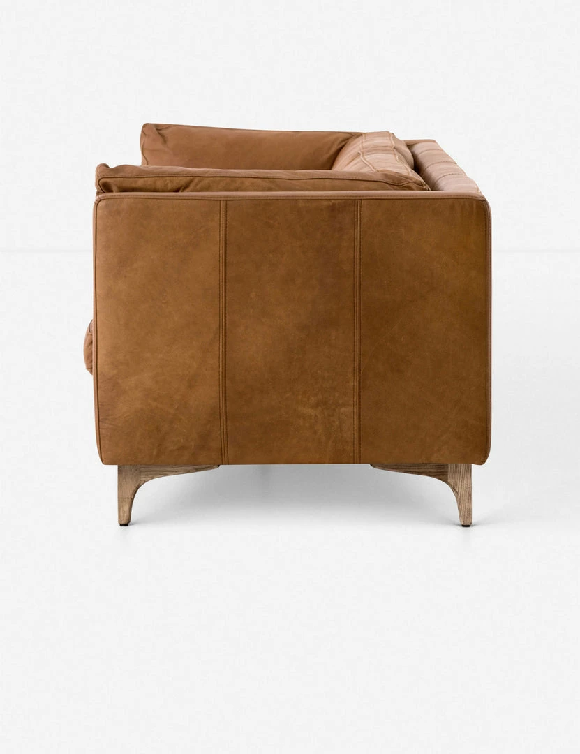 Lulu And Georgia Earth Tones Jocelyn Leather Sofa