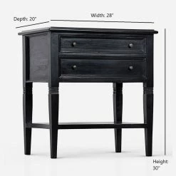 Lulu And Georgia Luna 2 Drawer Nightstand Furniture