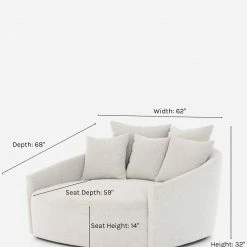 Lulu And Georgia Curved + Rounded Kaila Media Lounger