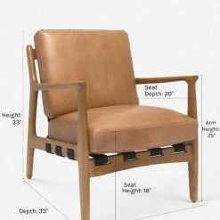 Lulu And Georgia Kenneth Leather Chair Furniture