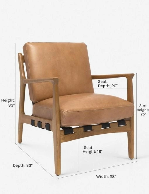 Lulu And Georgia Kenneth Leather Chair Furniture