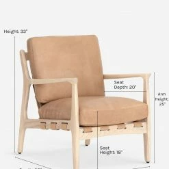 Lulu And Georgia Kenneth Leather Chair Furniture