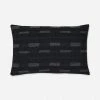Lulu And Georgia Pillows + Throws Kimora Lumbar Pillow, Black