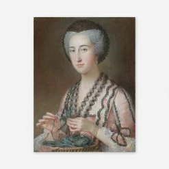 Lulu And Georgia Earth Tones'Lady Dungarvan, Countess Of Ailesbury (nee Susannah Hoare)' Wall Art By Mary Hoare