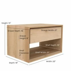 Lulu And Georgia Furniture Lark Low Nightstand