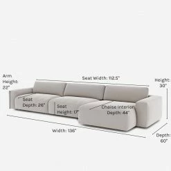 Lulu And Georgia Furniture Mackenzie Sectional Sofa