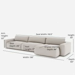 Lulu And Georgia Furniture Mackenzie Sectional Sofa