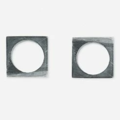 Lulu And Georgia Modernist Napkin Ring Set Muted Pastels