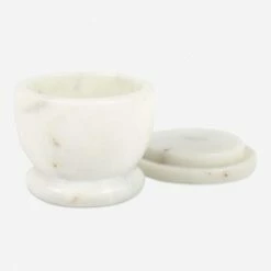 Lulu And Georgia Marble Lidded Cellar Malene Barnett Kindred Collection