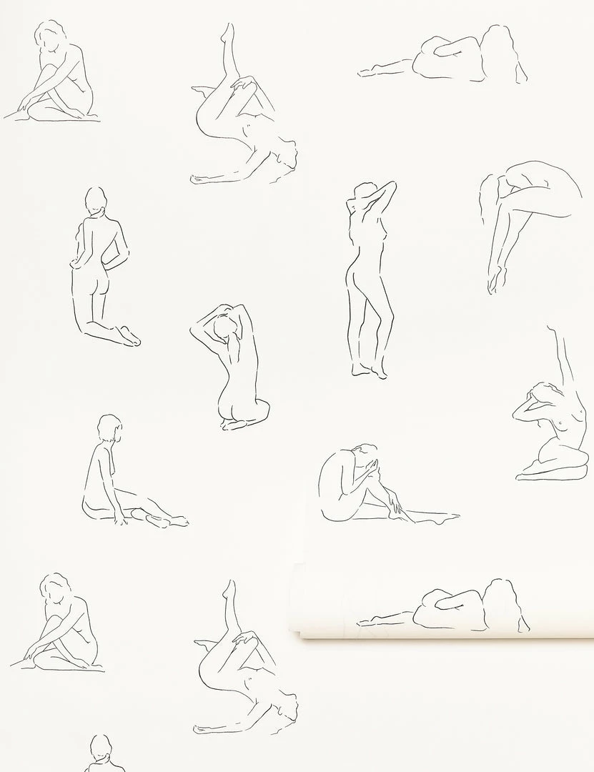 Lulu And Georgia Walls Minimalist Nude Wallpaper