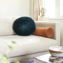 Lulu And Georgia Nina Freudenberger Collection Sabine Velvet Bolster Pillow