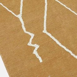 Lulu And Georgia Sarah Sherman Samuel Collection Moroccan Flatweave Rug, Ochre By Sarah Sherman Samuel