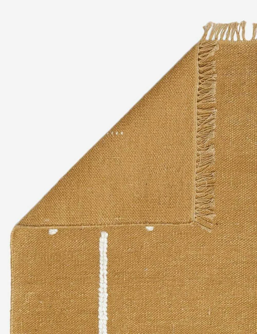 Lulu And Georgia Sarah Sherman Samuel Collection Moroccan Flatweave Rug, Ochre By Sarah Sherman Samuel