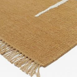 Lulu And Georgia Sarah Sherman Samuel Collection Moroccan Flatweave Rug, Ochre By Sarah Sherman Samuel